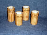 Teelichter aus Bambus